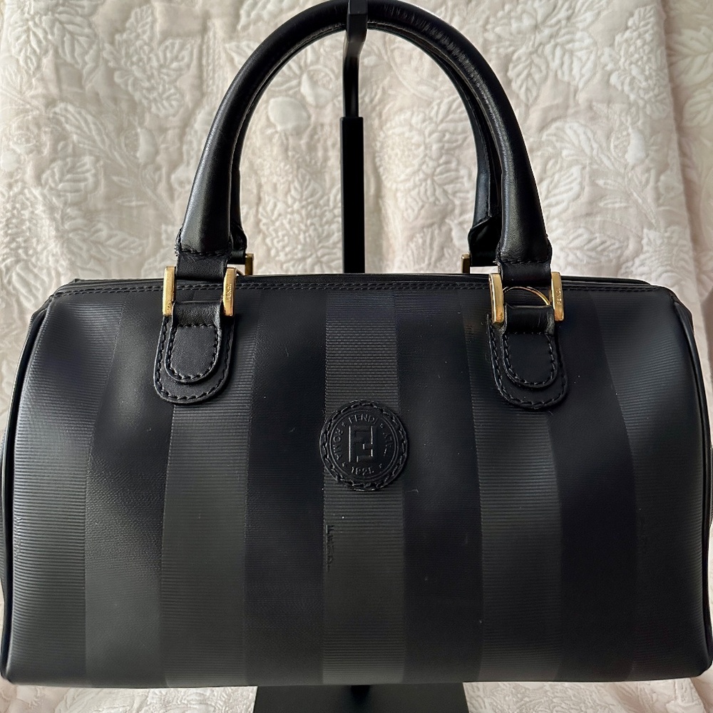 Vintage Fendi Boston bag in Black